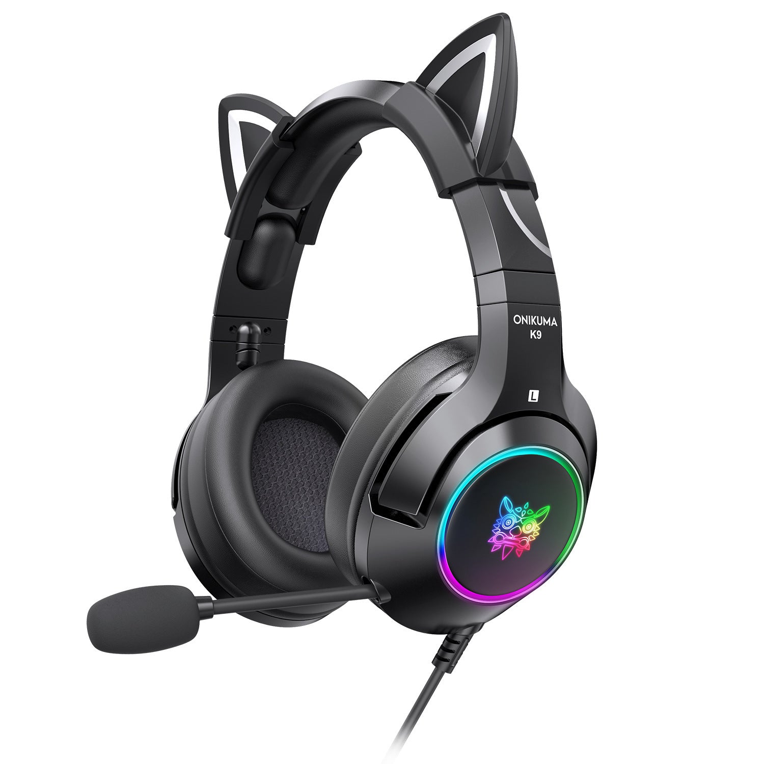 Head-mounted Cute Girls Wired Gaming Headset